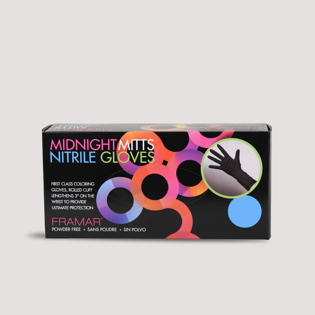 Framar Midnight Mitts crne nitrilne rukavice, veličina LARGE